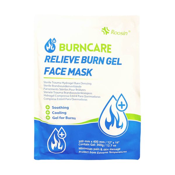 Opatrunek hydrożelowy na twarz Roosin Burncare 30 x 40 cm