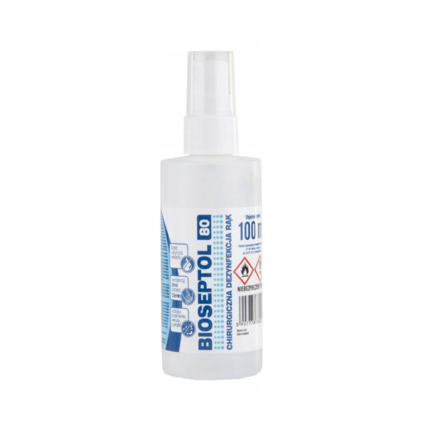 Płyn do dezynfekcji rąk i skóry BIOSEPTOL 80, 100 ml